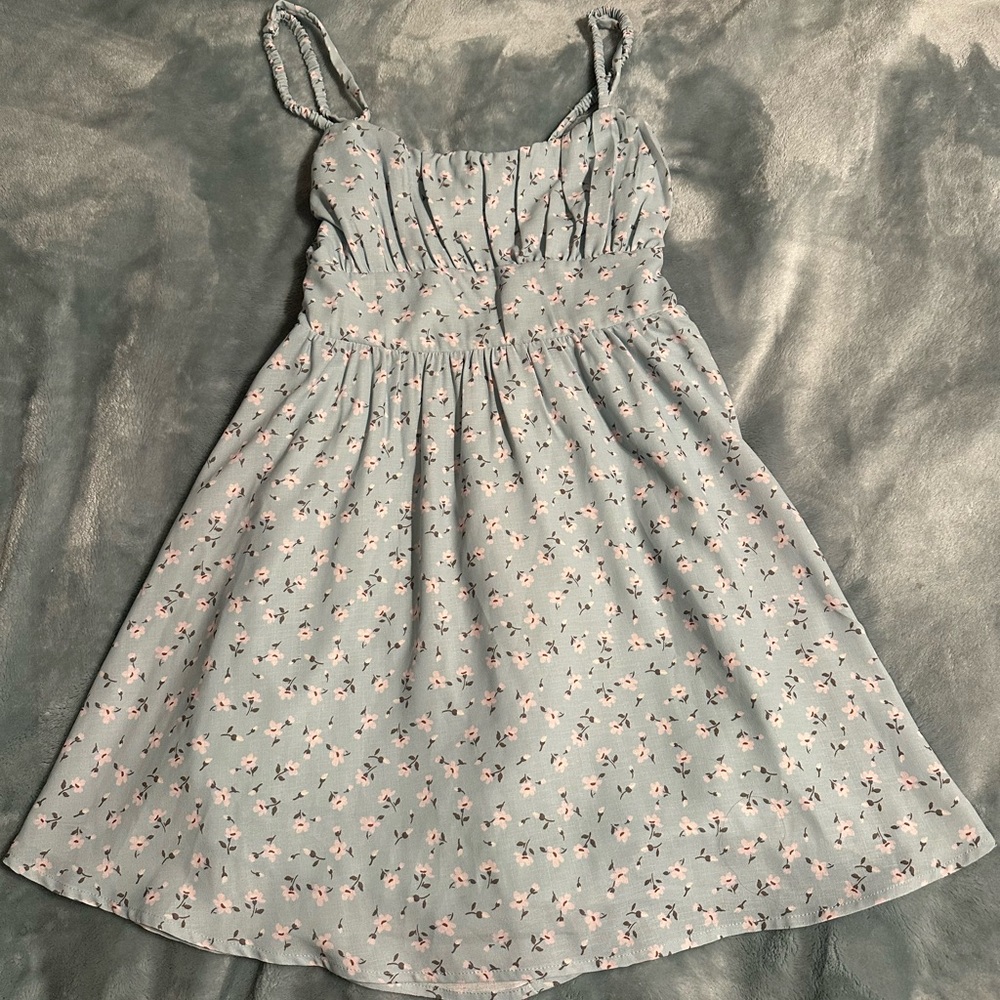 Blue floral Altar'd State Dress